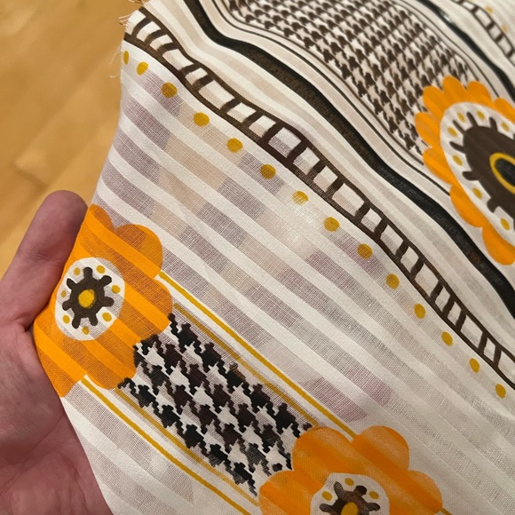 Vintage retro Wamsutta Mills fabric. Approx 1 yrd - Picture 2 of 5